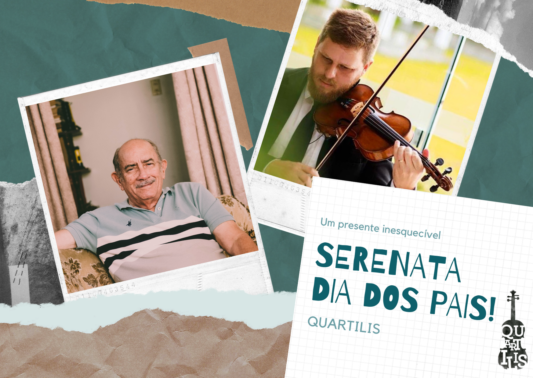 Serenata com violino para o dia dos pais